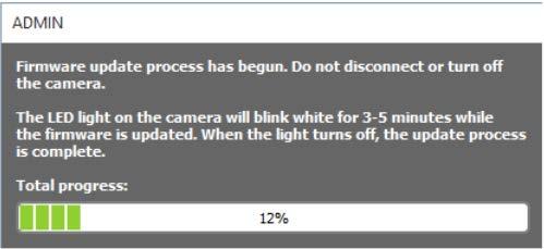 To update the firmware during the camera assignment, click Yes, assign and update To skip the firmware update and assign the camera