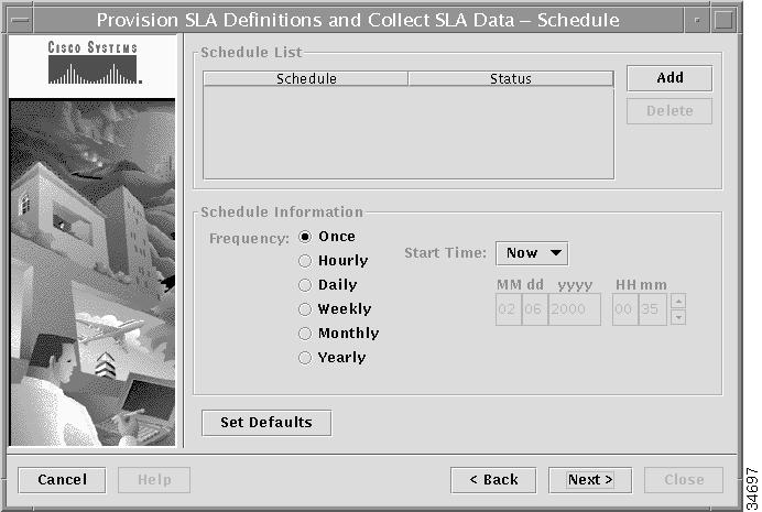 Schedule Information Chapter 13 Once When you select Once, the Schedule Information area appears as in Figure 13-5, Sample Schedule Window Frequency: Once.