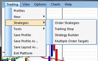 There are a number of pre-defined Order Strategies that come with the Trading Platform.