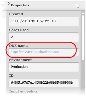 You can find its URL in the Properties window of your deployment, which corresponds to the web server (port 80)