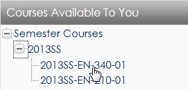 4. In the Courses Available to You area, navigate to the class that