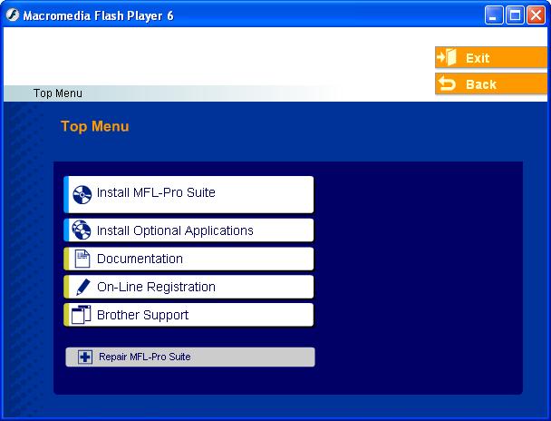 Step 2 Supplied CD-ROM MFL-Pro Suite Before installing the driver and software, please make sure that the supplied CD-ROM you are using matches your operation system.