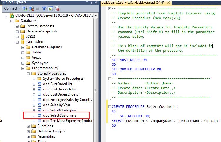 Stored Procedures with SQL Server and T-SQL 5.
