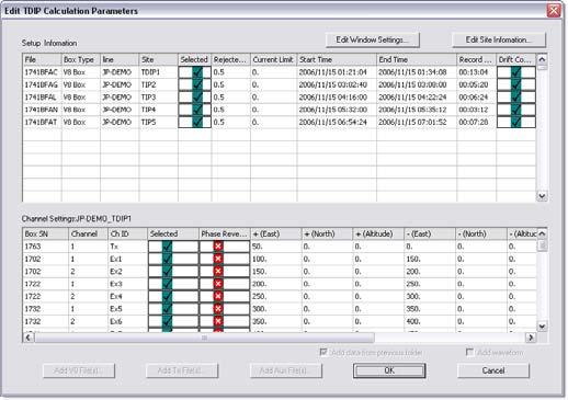 16 Controlled Source Data Processing Processing data with TIP Pro 16 want to add or change information.