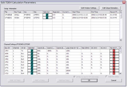 44 Controlled Source Data Processing Processing data with TEM Pro 44 operator names may not have been recorded in the field. You can edit these parameters using TEM Pro.