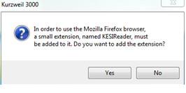 In the Options: Reading window, choose the radio button for Mozilla Firefox.