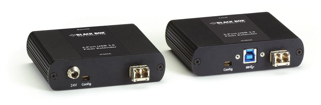 2-Port USB 3.0 Fiber Extender Easily extend SuperSpeed USB 3.0 signals up to 330 feet (100 meters) over fiber.