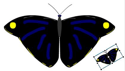 Create a static butterfly Graphic Using the mc_flyingbutterfly, create a static butterfly graphic with its wings open Step 1: Create a new Graphic Create a new movie clip that will be the static