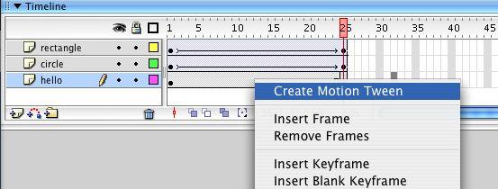 A quick way to add frames to the Timeline is to add a keyframe further down the Timeline on a layer you ve just added something to frames will fill in the space between. - How do I animate graphics?