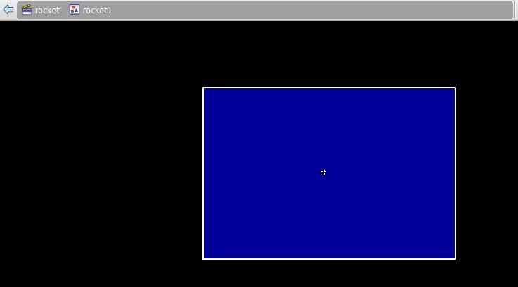 Click and drag acrss the Stage t create a rectangle: Click the Selectin Tl (black arrw). Pint t the crner f the rectangle (upper right).