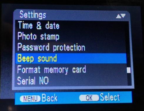 1 Step 17 - Next Will be the Beep Sound, here you can turn it Off or On, But this beep let you be notify that