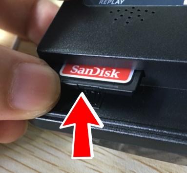 1 Step 3 - Insert the new SD Card Max.