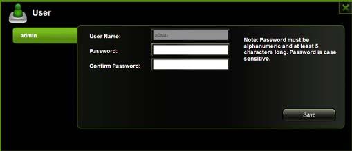 The password should be at minimum of 5 characters to maximum 32 characters in length. Click on the Save button the password has been changed.