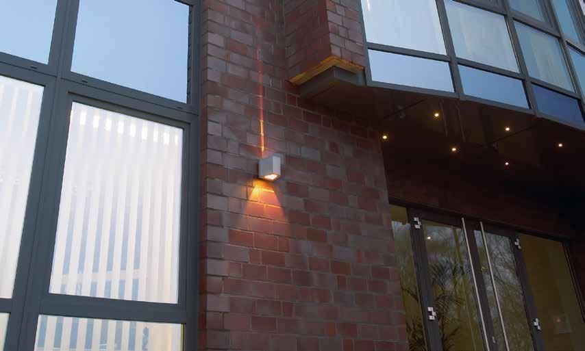 OUT BEAM Make your exterior stand out with the Out Beam wall mount luminaire.