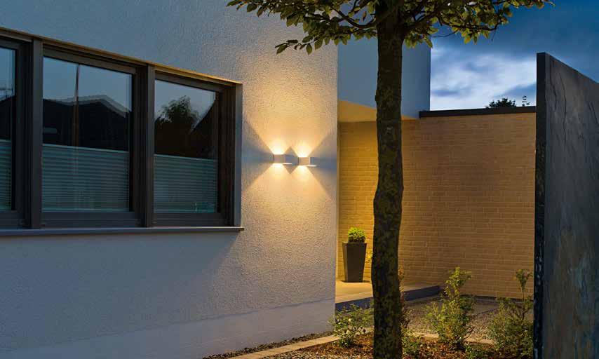 LOGS AND INDIGLA These clean-line, highly functional LED wall luminaries work well in both exterior or interior environments. Their integrated LED board and driver are all wet location listed.