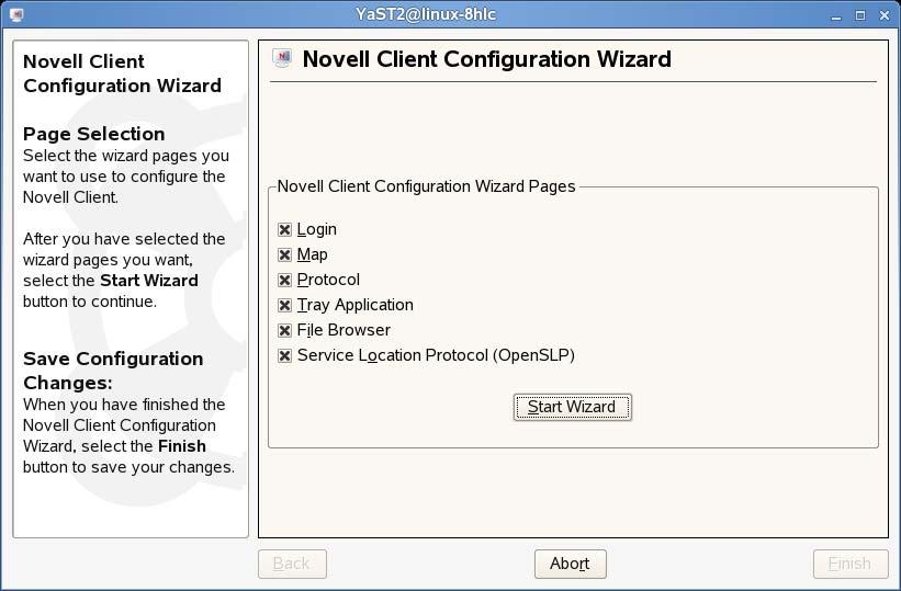 2Configuring the Novell Client for Linux This section explains two ways that you can configure the Novell Client TM for Linux settings on a workstation.