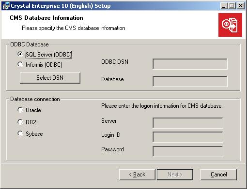 In Figure 2, notice that MSDE or SQL Server7 or higher was found on this computer. If neither is found on your computer, you will not have the option to enter SQL server logon information.