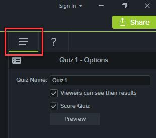 : Step 4: From Quiz Options you can change the name of your quiz or make other edits.