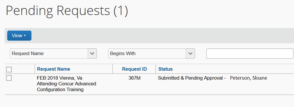 Submitting Travel Requests for Approval Step 1: Once you have finished adding your expenses to the Amended