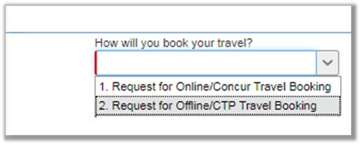 Step 3: For How will you book your travel?