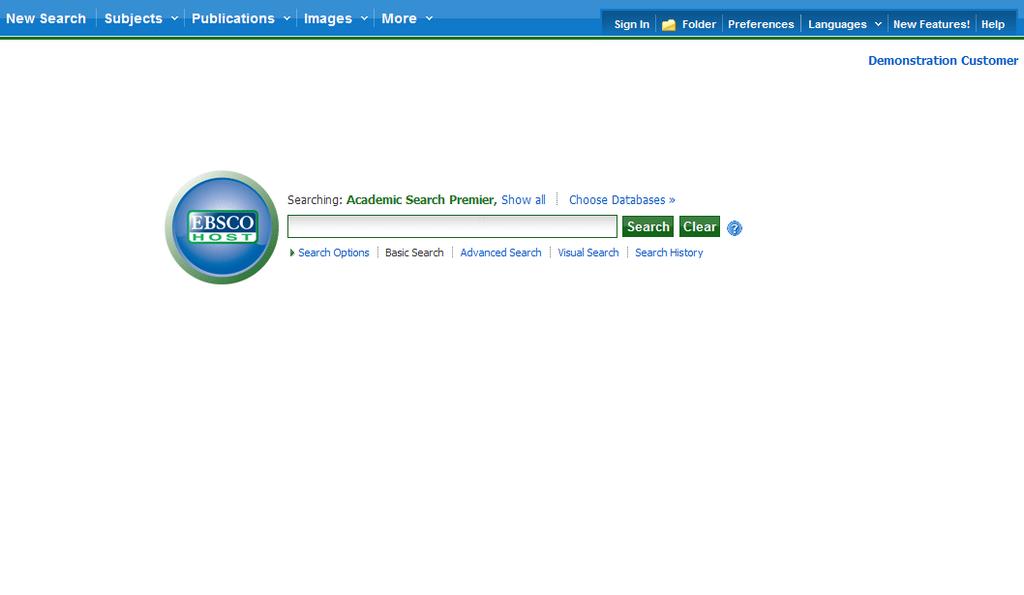 Welcome to the EBSCOhost interface overview.