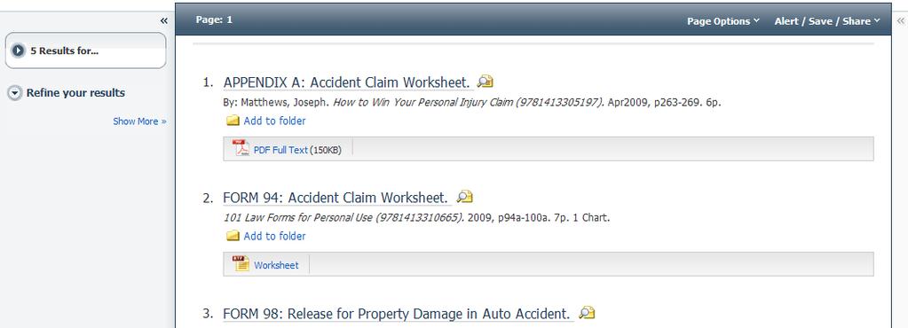 Frm the Basic Search screen, click n a subject in the Brwse Legal Frms area. 2.