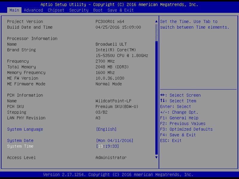 Chapter 5: BIOS Setup 5.2 Main Setup Press <Del> to enter BIOS CMOS Setup Utility, the Main Menu (as shown below) will appears on the screen.
