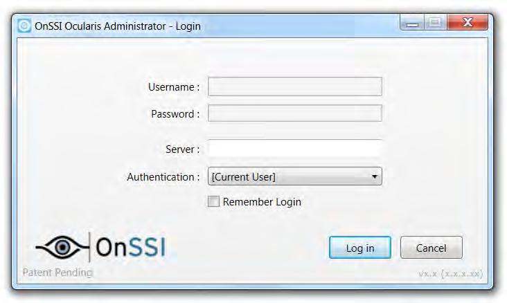 Ocularis Administrator Ocularis Administrator User Manual Ocularis Administrator The Ocularis Administrator is the software application used for configuring Ocularis Base.