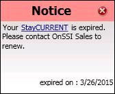 Ocularis Administrator User Manual Ocularis Administrator StayCURRENT Expiration Notice StayCURRENT is OnSSI s program designed to keep your Ocularis software up-to-date.