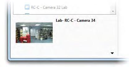 Select another camera and the preview thumbnail will update. Figure 72 Camera Preview Thumbnail 5.