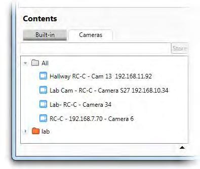 Now you may use these stored folders to easily locate cameras as defined by the keyword filter.