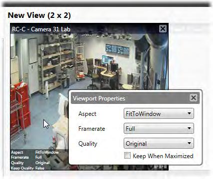 Ocularis Administrator Ocularis Administrator User Manual Configuring View Content Types Once view panes are populated with content, specific parameters may be set for each content type.