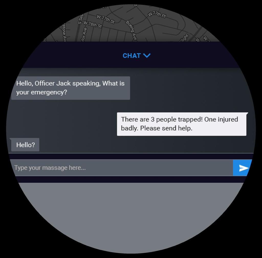 option to chat with the