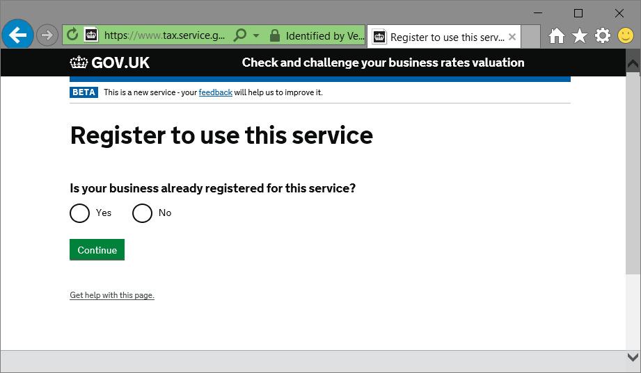 uk/business-rates-property-linking/start You should see this screen: Note that the process requires identity verification checks, which will include your National Insurance number plus details from