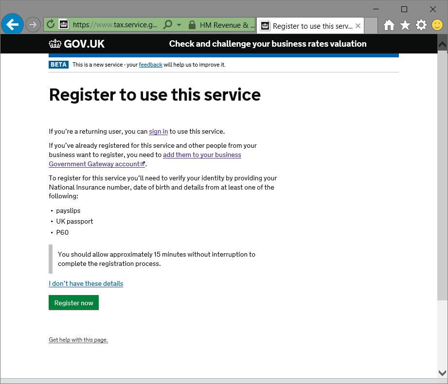 Currently (as at 05/04/2017) when you sign out you are taken to the registration page. Within the text of this page there is a hyperlink to sign in to the service.