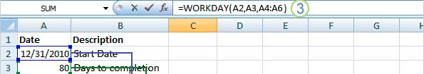 Find the date after a number of workdays Suppose you need to find a date, such as an invoice due date