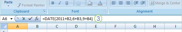 Find the date after a number of years, months, days Start t by entering those values