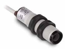 MV Series AC Powered Photoelectric M18 (18 mm) plastic- AC 12 models available Diffuse, polarized reflective, and through-beam models Plastic housing Axial cable or M12 quick-disconnect models