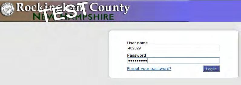 The first time you log in you will use the temporary password and then be prompted to change it.