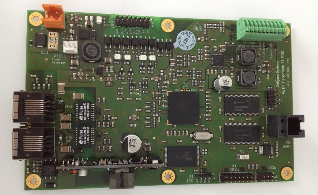 3. VoIP Intercom II PoE Board The VoIP Intercom II PoE Board serves as the user interface in a VoIP system.