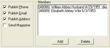 From the Family Details screen, double-click the deceased member s name to open the deceased member s record. 2. On the Member screen, set the membership Status to Deceased. Press <Tab>.