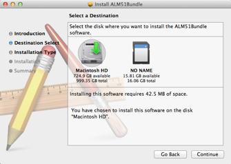 Once you have downloaded the package ALM51_Bundle and you own a serial number, please follow the next steps for installation (for OSX or Windows) and