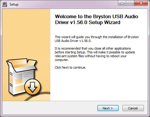 USB AUDIO CLASS 2 DRIVER INSTALLATION BDA2 USB Driver Installation MAC OS X Installation: MAC OS 10.6.4 and above, natively supports USB Audio class 2, and no additional drivers are required.