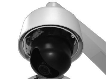 Dome Camera lens to a desired angle.