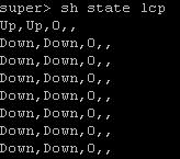 5: Diagnostics Command line: LCP - show state lcp Figure 31: Output for the command line LCP show state lcp Command line: ATM VC - show state aal5 aal5-1 Figure 32: Output for the command line ATM VC