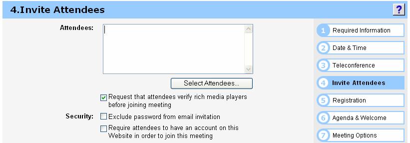 Attendees will receive an email invitation with meeting information and a link to the meeting. Note: the meeting link is specific for each participant.