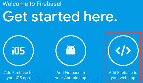 8 Step 4: Now click Add Firebase to your web app on the main page and copy the code block that is generated. We will need to paste this into our js/config.
