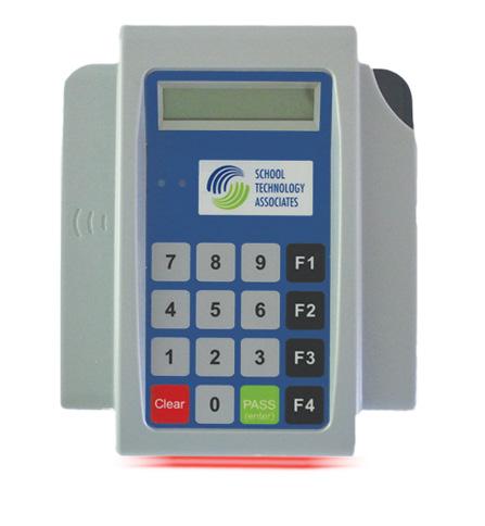 badge/mobile ID scanning or manual ID entering Scan and Go technology LCD display of numbers