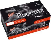 The Phoenix range of cartridges are available in the following weights: 34g, 36g Ni, 42g Ni and 53g Ni.