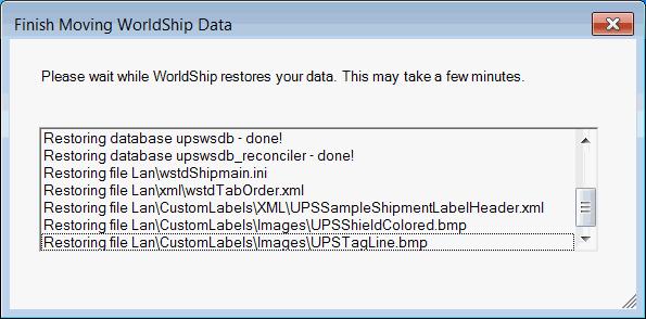 12. When installation completes, the WorldShip Installation Complete window appears. Click Reboot Now. 13. Your workstation reboots.